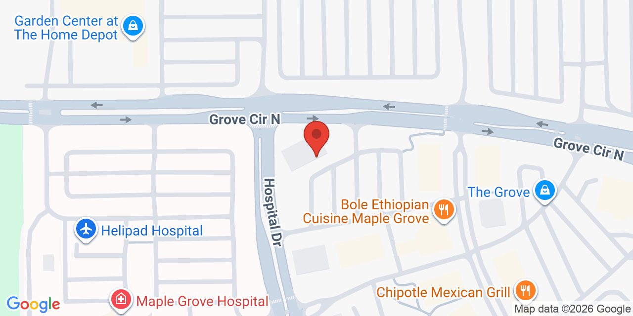 Map showing the location of 15701 Grove Cir N, Maple Grove, MN 55369