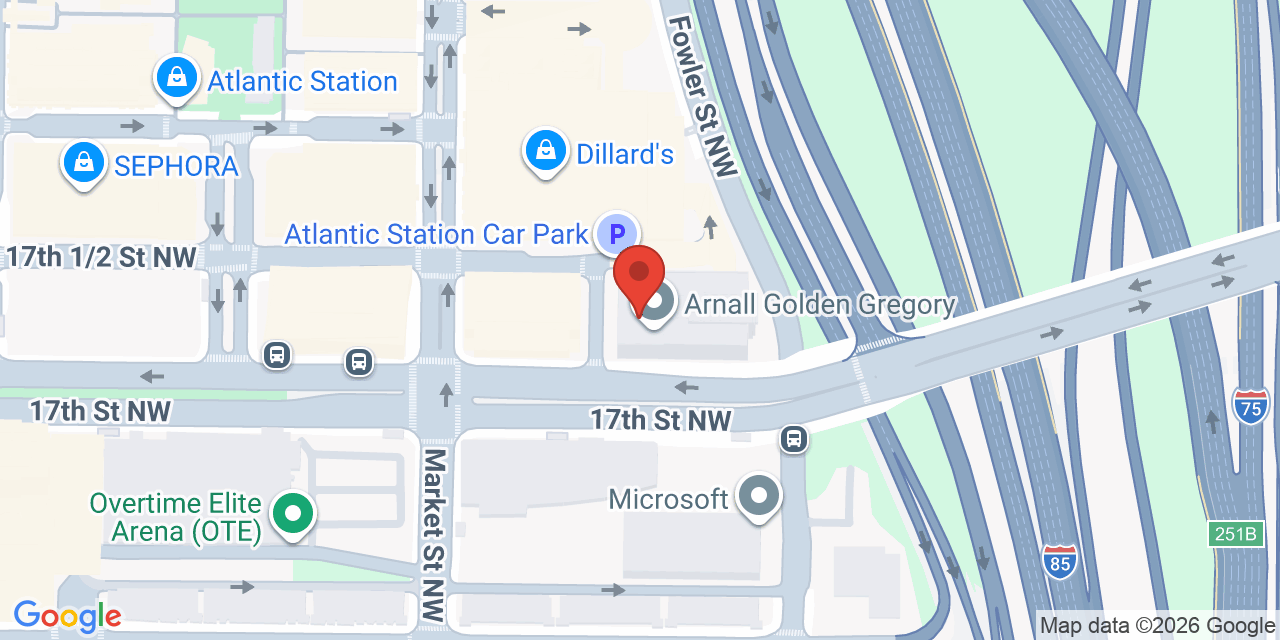Map showing the location of 171 17th St NW, Atlanta, GA 30363
