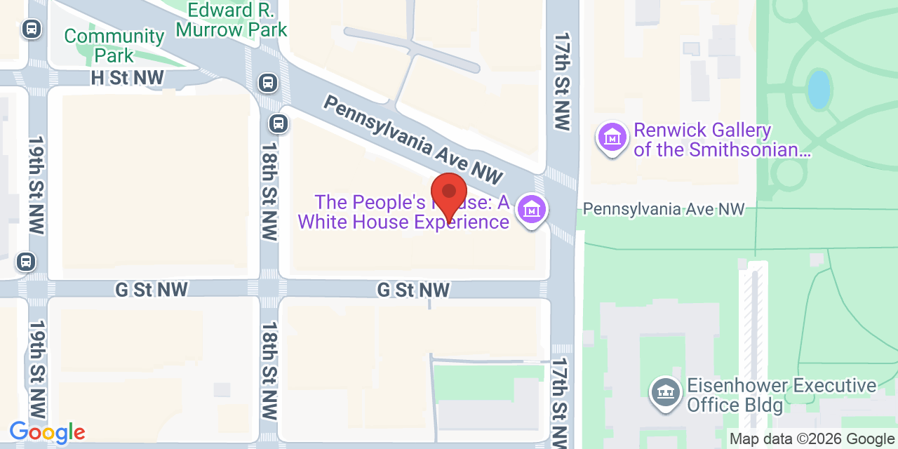Map showing the location of 1747 Pennsylvania Avenue Northwest, Washington, DC 20006