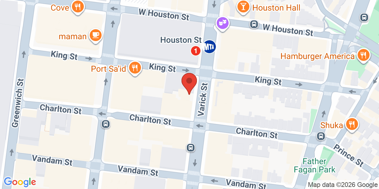 Map showing the location of 180 Varick St, New York, NY 10014