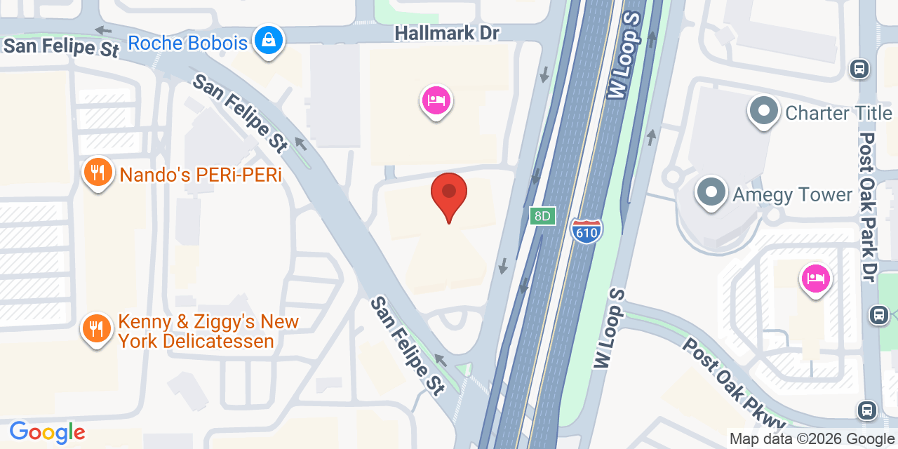 Map showing the location of 1800 W Loop S, Houston, TX 77027