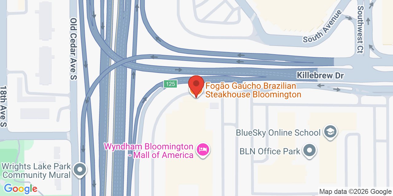 Map showing the location of 1901 Killebrew Dr, Bloomington, MN 55425