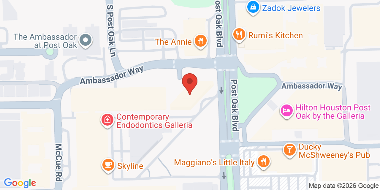 Map showing the location of 1980 Post Oak Blvd, Houston, TX 77056