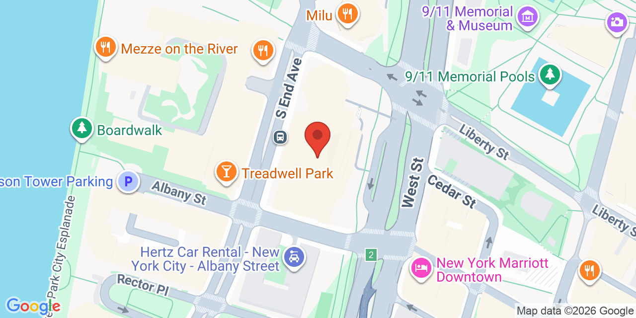 Map showing the location of 200 Liberty Street, New York, NY 10281