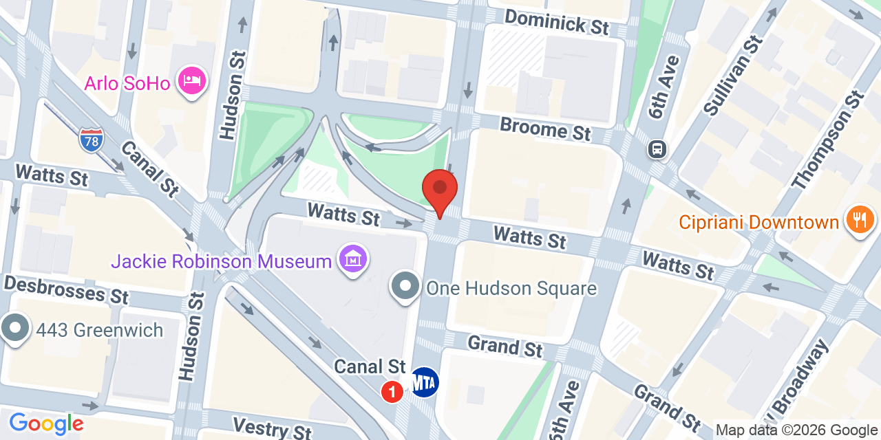 Map showing the location of 200 Varick St, New York, NY 10014