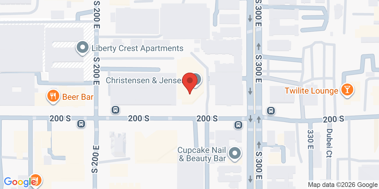 Map showing the location of 250 E 200 S, Salt Lake City, UT 84111