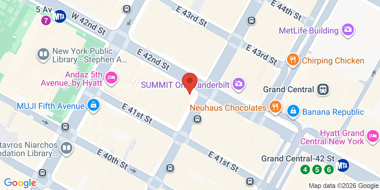 Map showing the location of 250 Madison Ave, New York, NY 10016