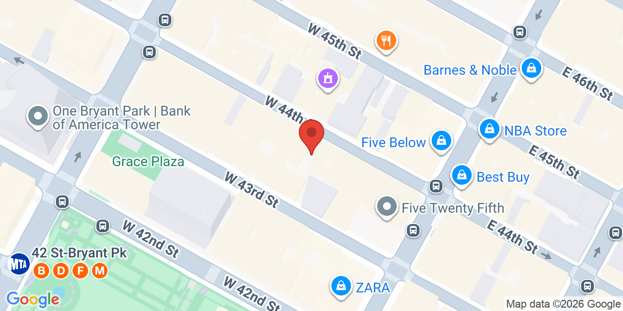 Map showing the location of 270 E 48th St, New York, NY 10017
