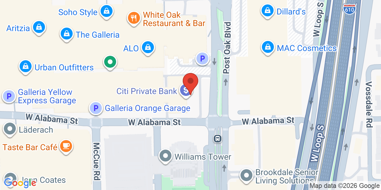Map showing the location of 2700 Post Oak Blvd, Houston, TX 77056