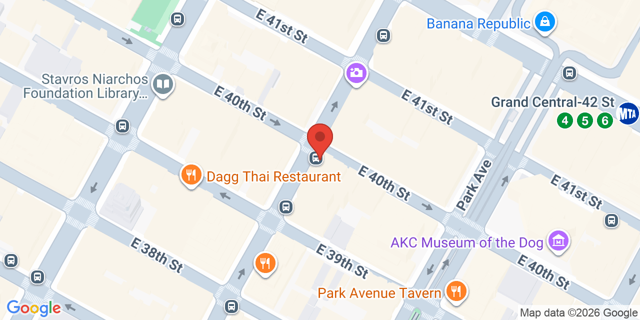 Map showing the location of 275 Madison Ave, New York, NY 10016