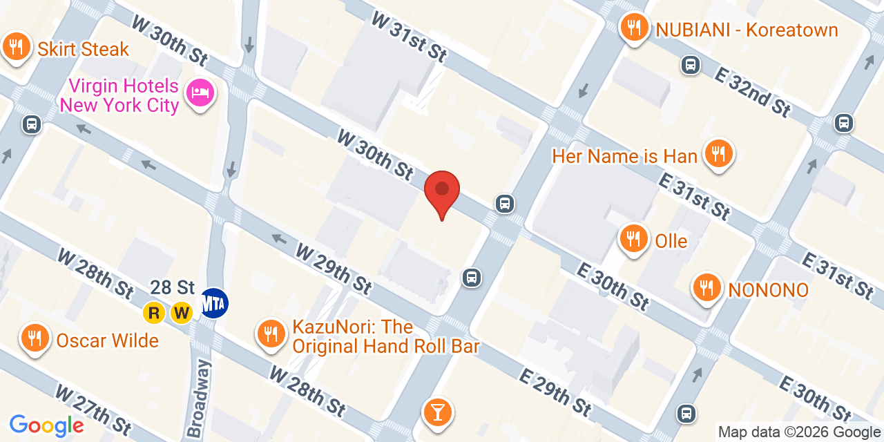 Map showing the location of 276 5th Ave, New York, NY 10001