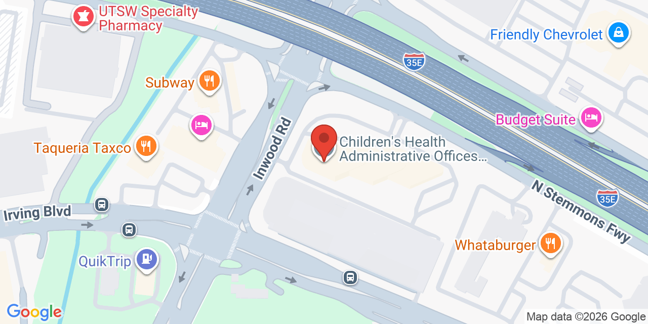 Map showing the location of 2777 N Stemmons Fwy, Dallas, TX 75207
