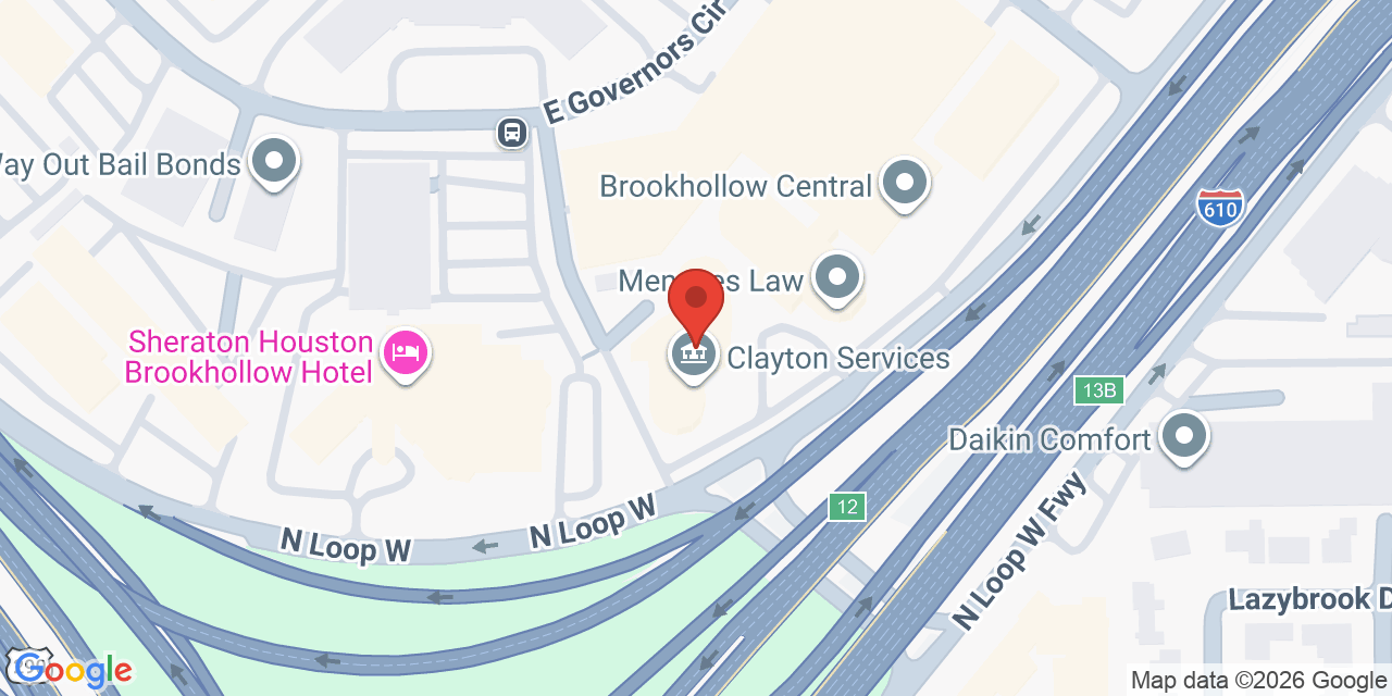 Map showing the location of 2900 North Loop West, Houston, TX 77092
