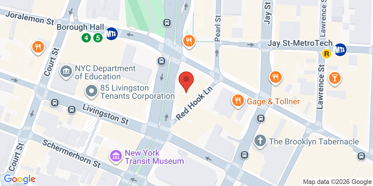 Map showing the location of 31 Court St, Brooklyn, NY 11201