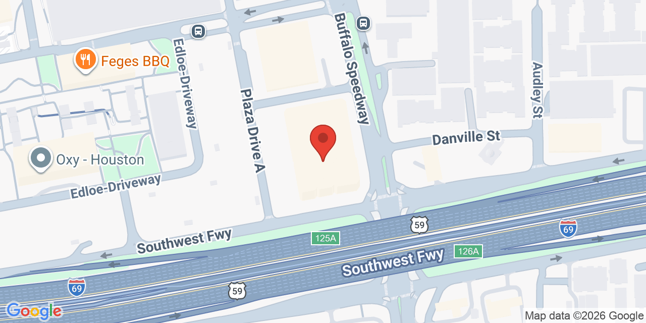 Map showing the location of 3200 Southwest Fwy, Houston, TX 77027