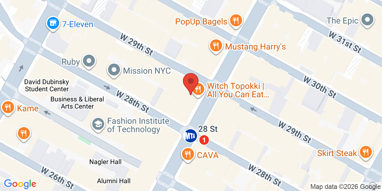 Map showing the location of 330 7th Ave, New York, NY 10001