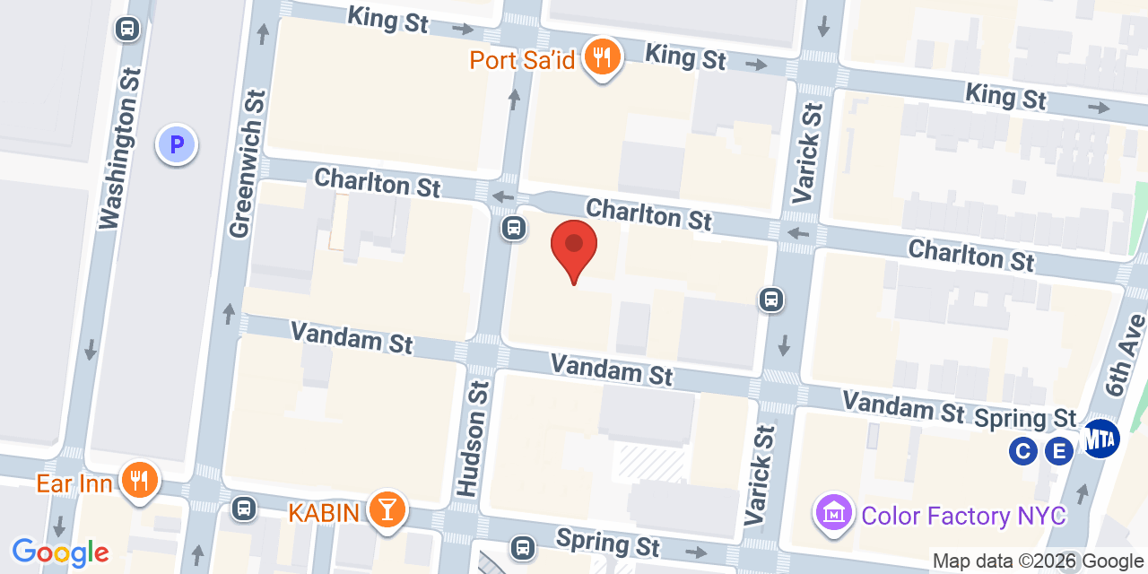 Map showing the location of 330 Hudson St, New York, NY 10013