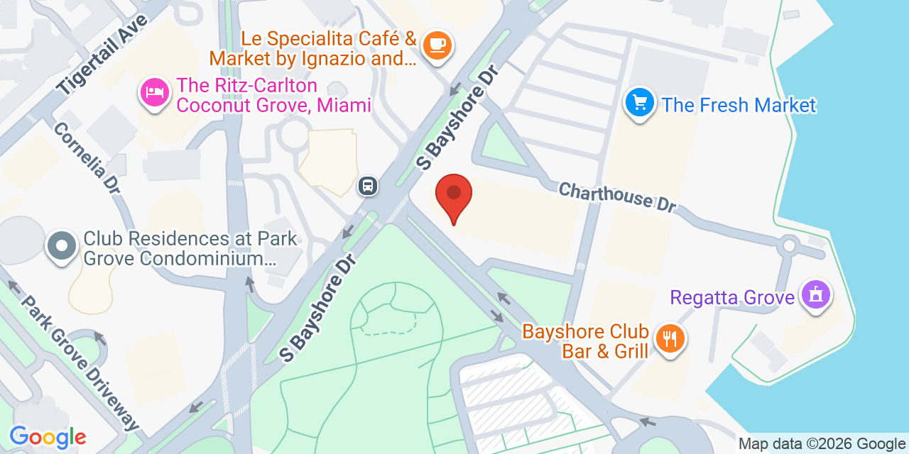 Map showing the location of 3363 Pan American Dr, Miami