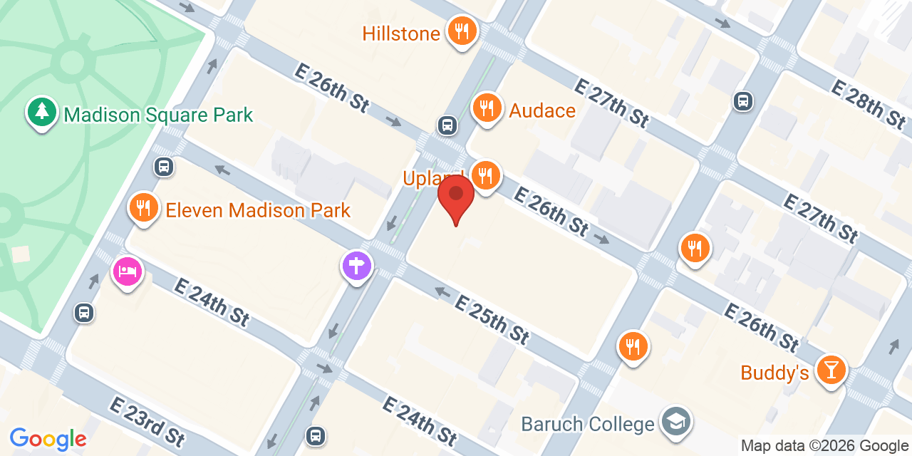 Map showing the location of 345 Park Ave S, New York, NY 10010