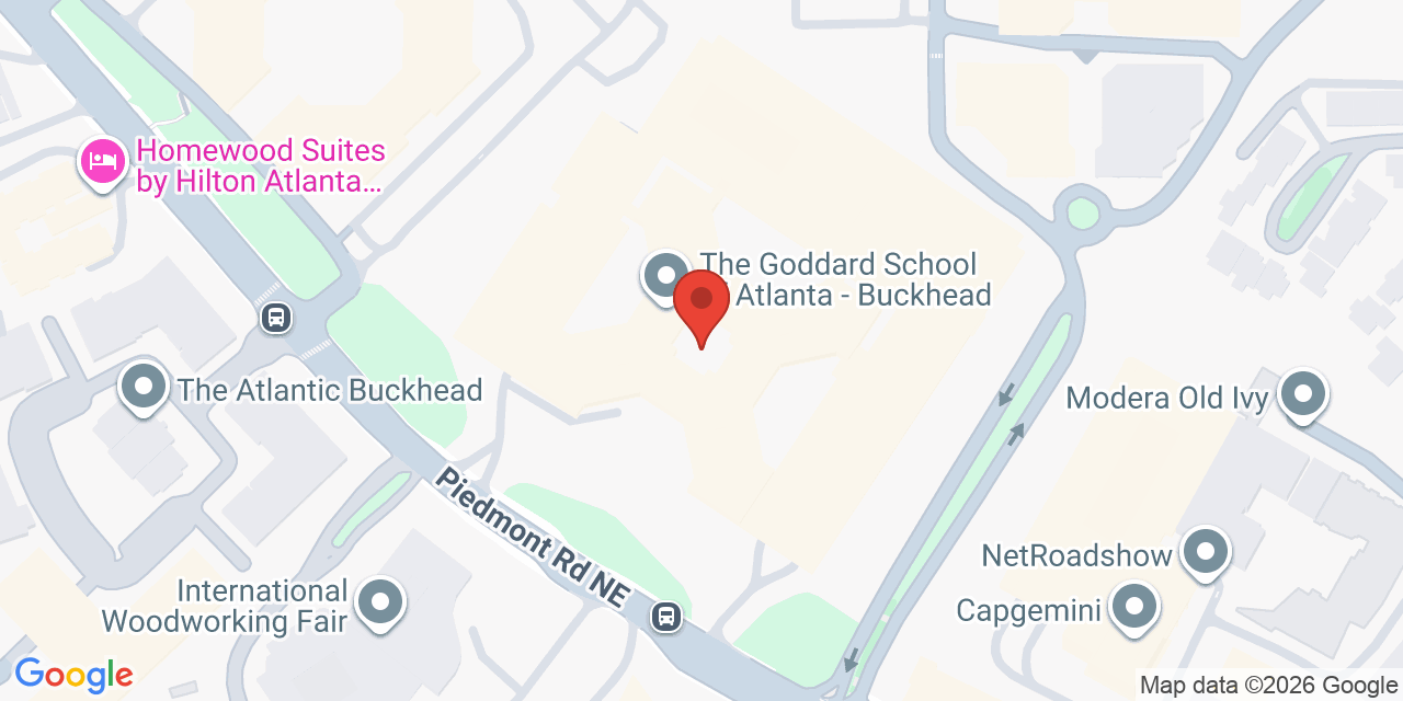 Map showing the location of 3500 Piedmont Road Northeast, Atlanta, GA 30305