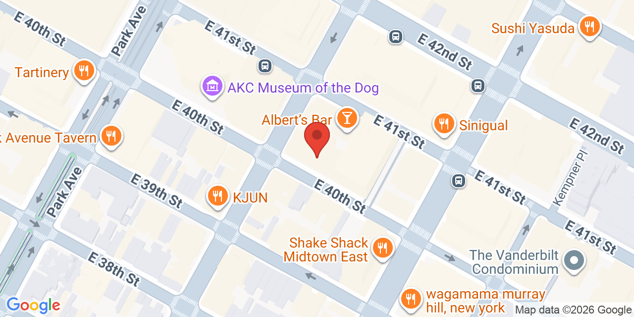 Map showing the location of 360 Lexington Ave, New York, NY 10017