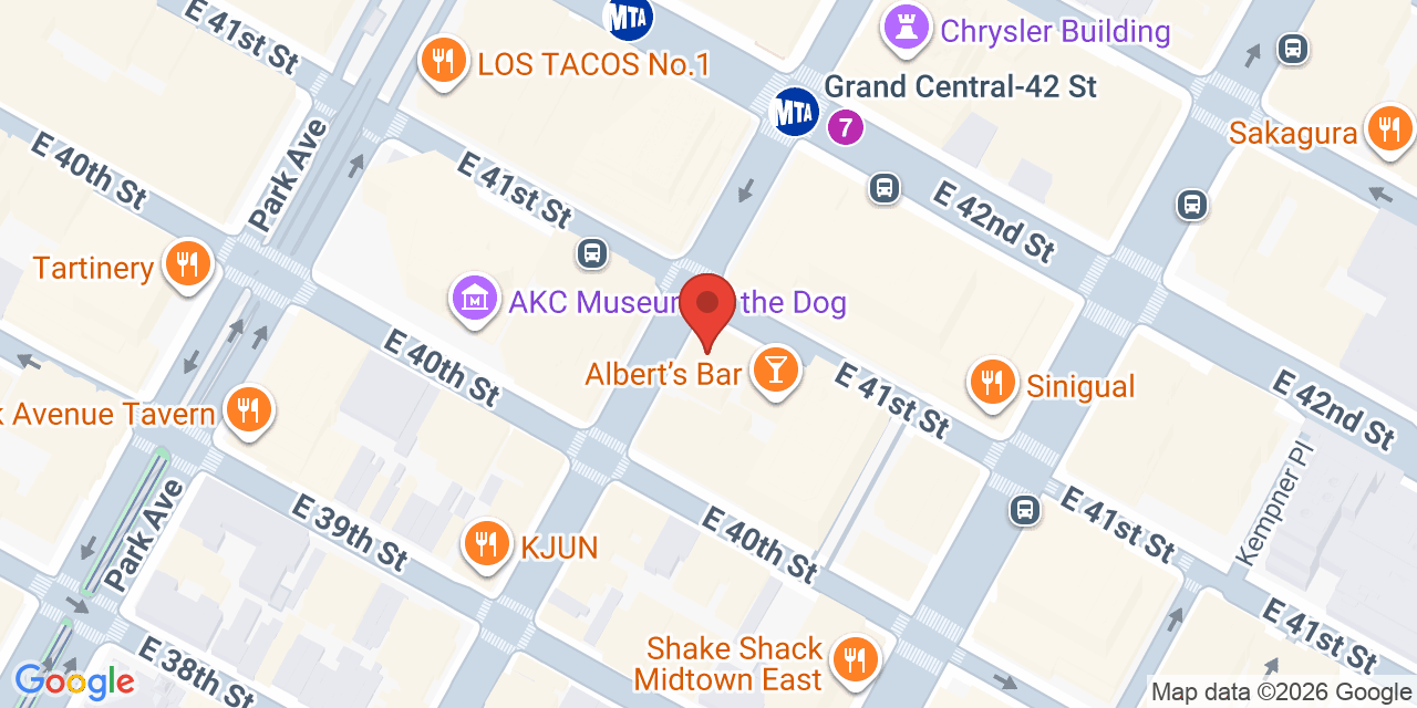 Map showing the location of 369 Lexington Ave, New York, NY 10017
