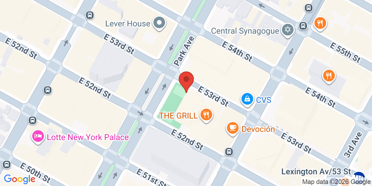 Map showing the location of 375 Park Ave, New York, NY