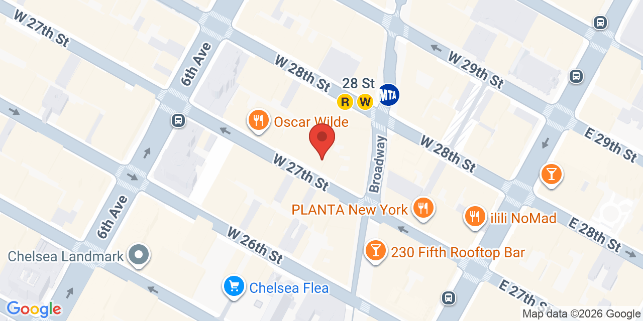 Map showing the location of 4 W 27th St, New York, NY 10001