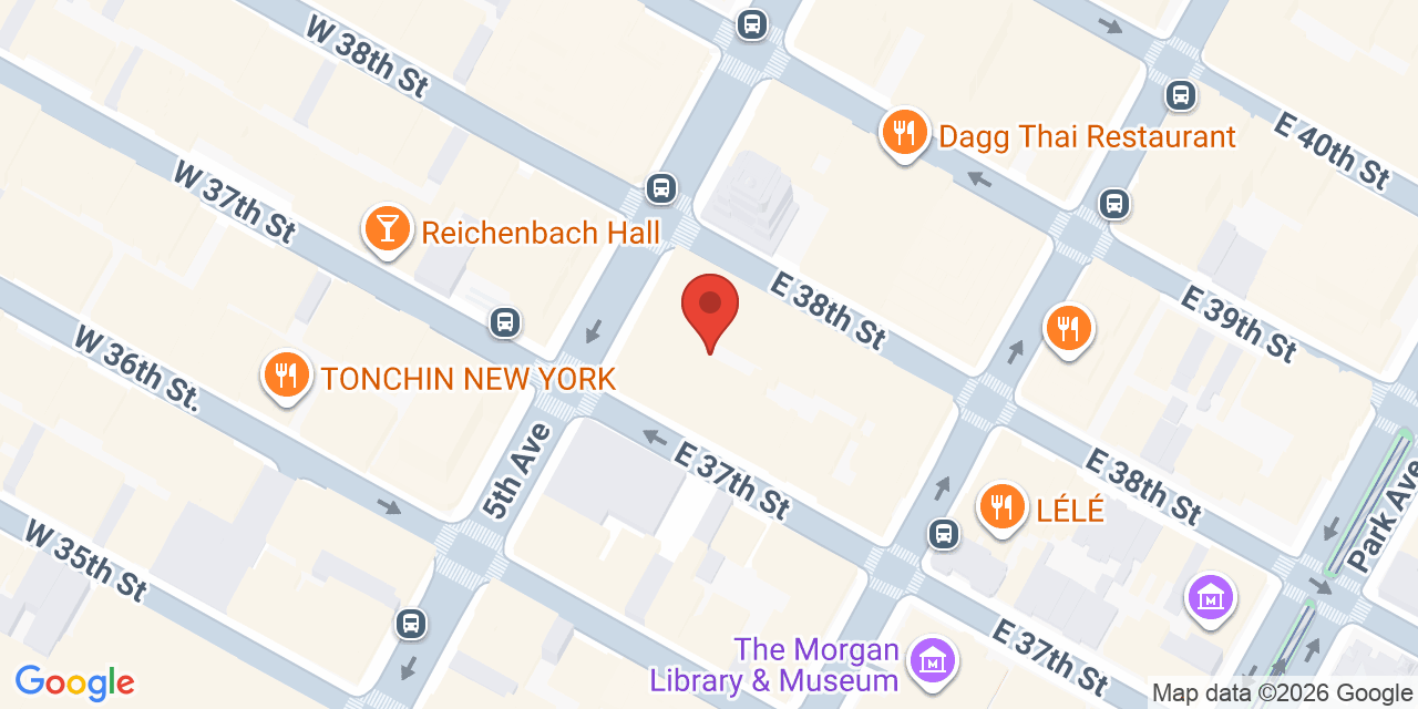 Map showing the location of 417 5th Ave, New York, NY 10016