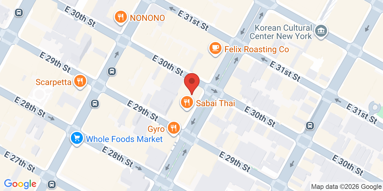 Map showing the location of 440 Park Ave S, New York, NY 10016