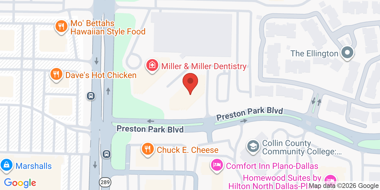 Map showing the location of 4965 Preston Park Blvd, Plano, TX 75093