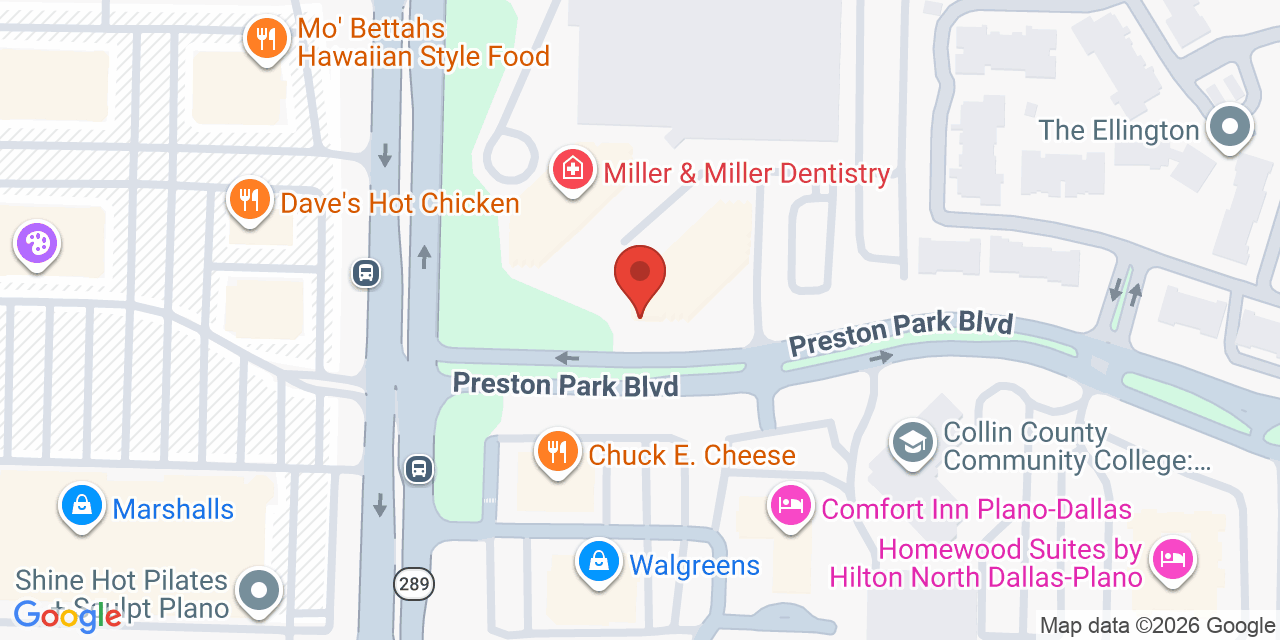 Map showing the location of 4975 Preston Park Blvd, Plano, TX