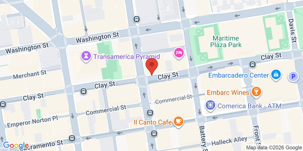 Map showing the location of 500 Sansome St, San Francisco, CA 94111