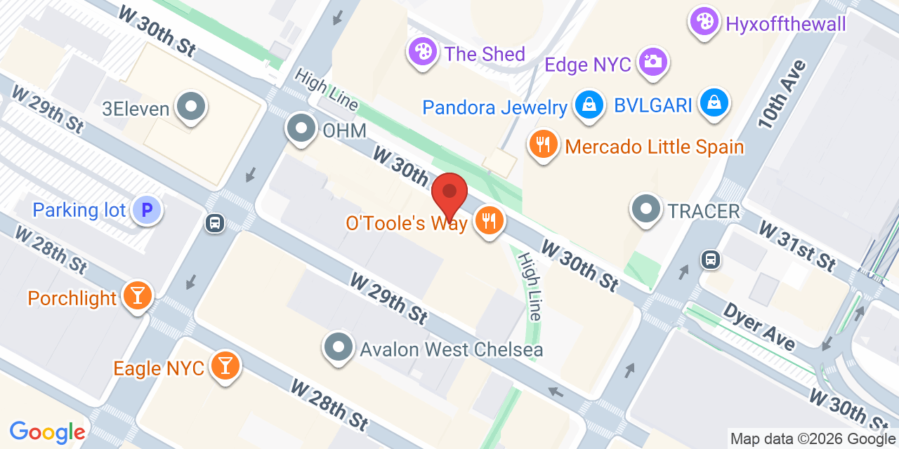 Map showing the location of 501 W 30th St, New York, NY 10001