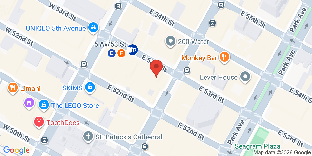 Map showing the location of 510 Madison Ave, New York, NY 10022