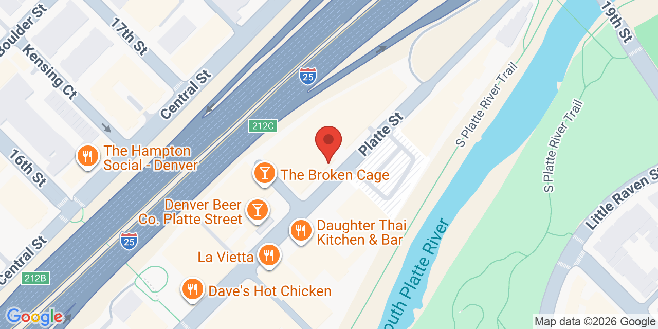 Map showing the location of 518 17th St, Denver, CO