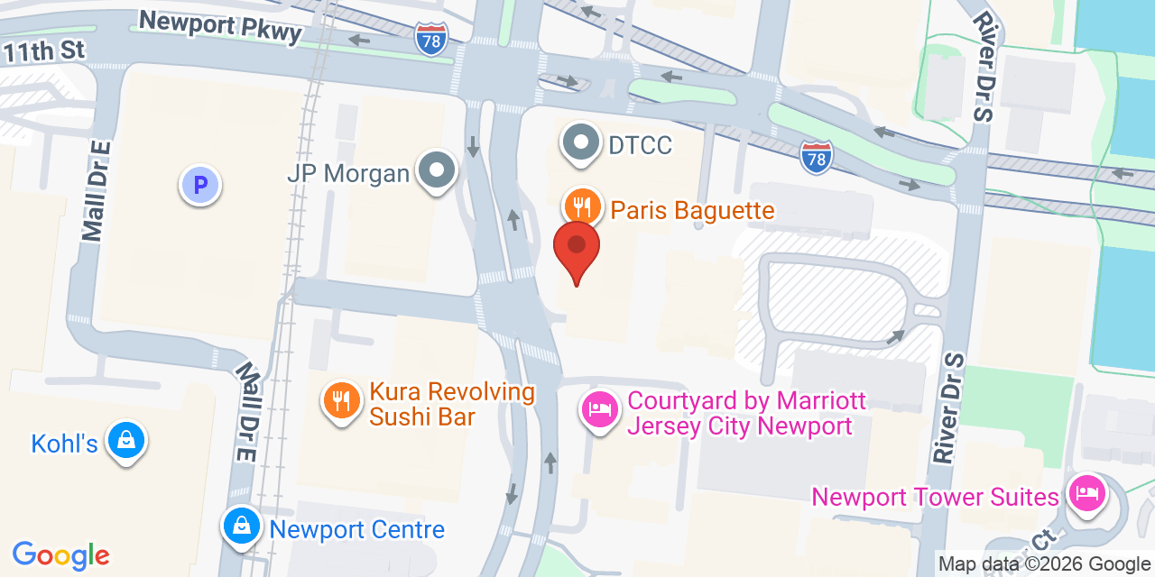 Map showing the location of 523 Washington Blvd, Jersey City, NJ