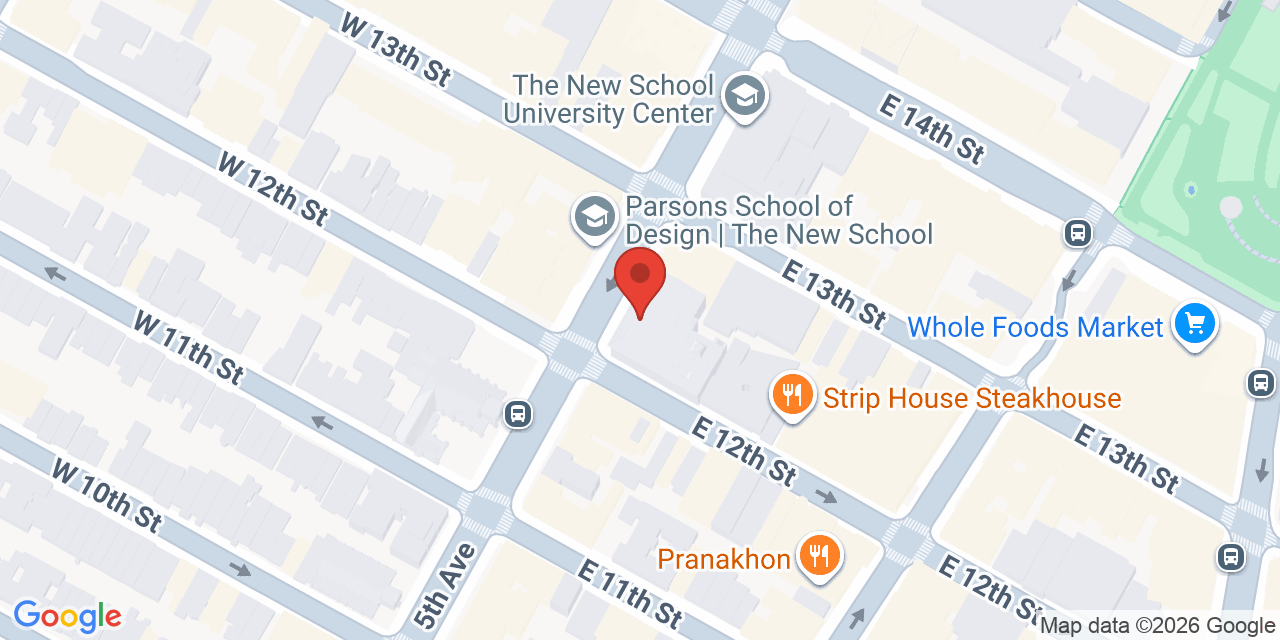 Map showing the location of 55 5th Ave, New York, NY 10003