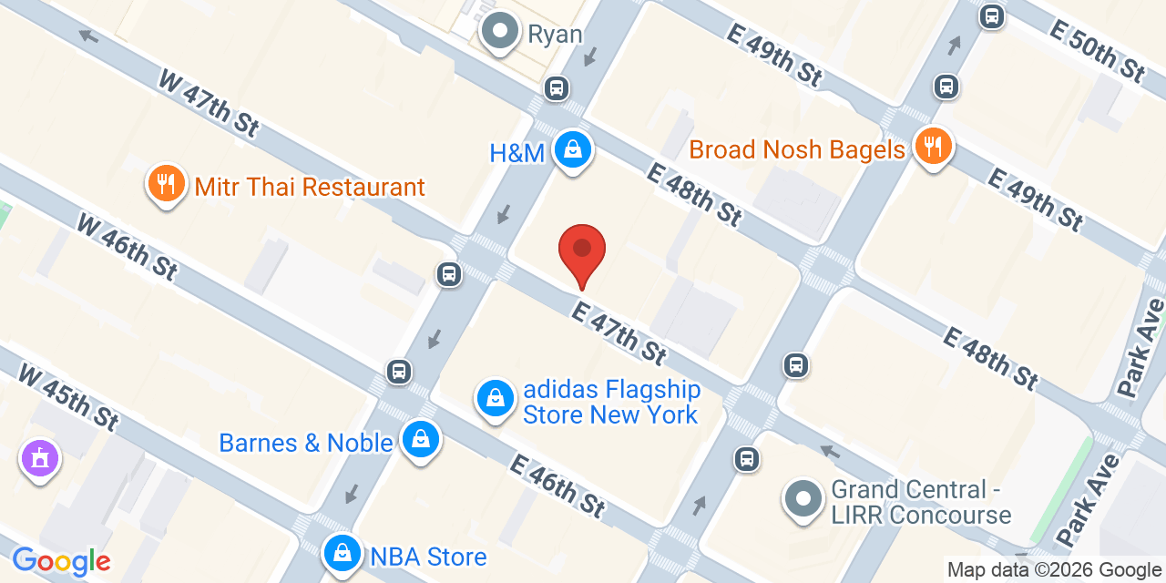 Map showing the location of 57 5th Ave, New York, NY