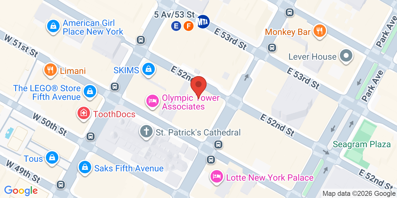 Map showing the location of 58 5th Ave, New York, NY