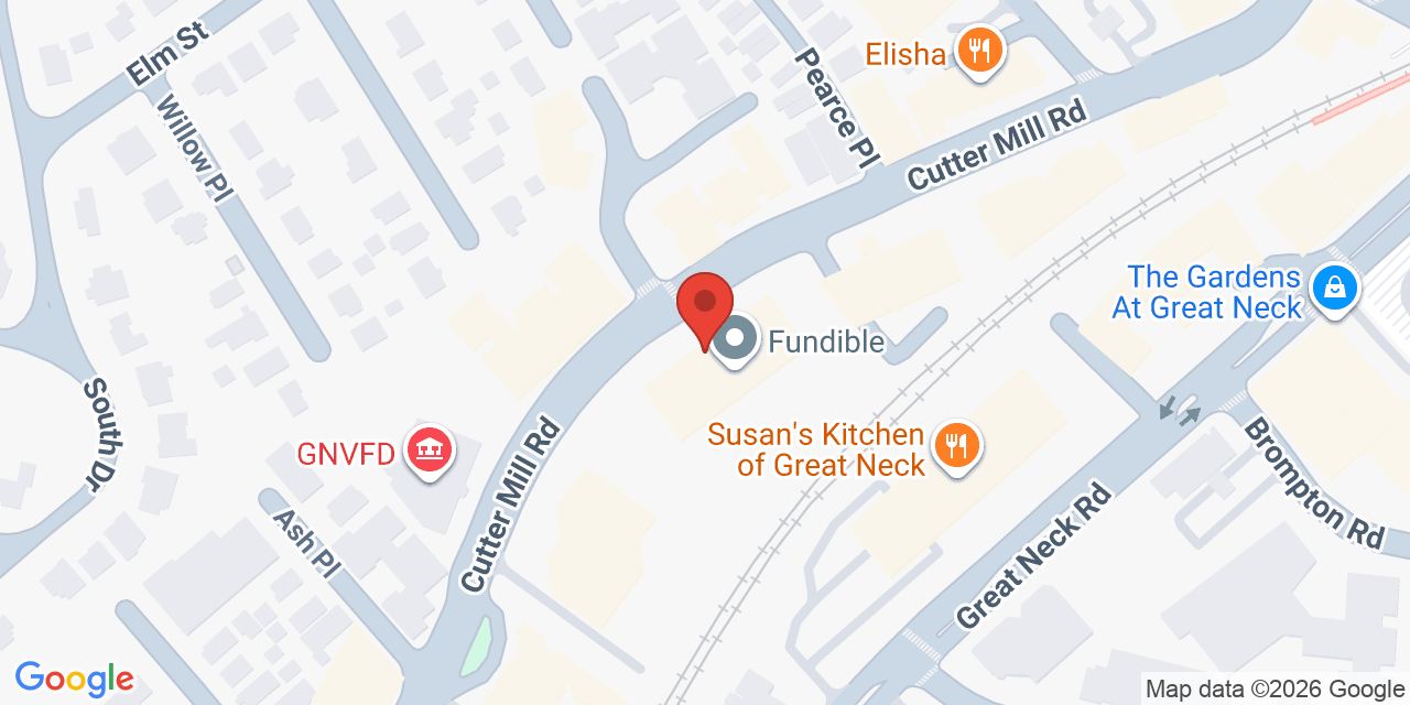 Map showing the location of 60 Cutter Mill Rd, Great Neck, NY 11021
