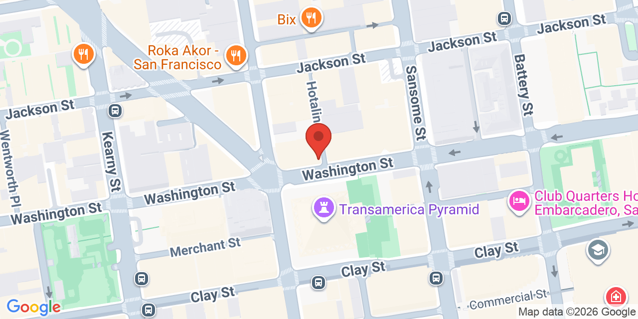 Map showing the location of 600 Montgomery St, San Francisco, CA 94111