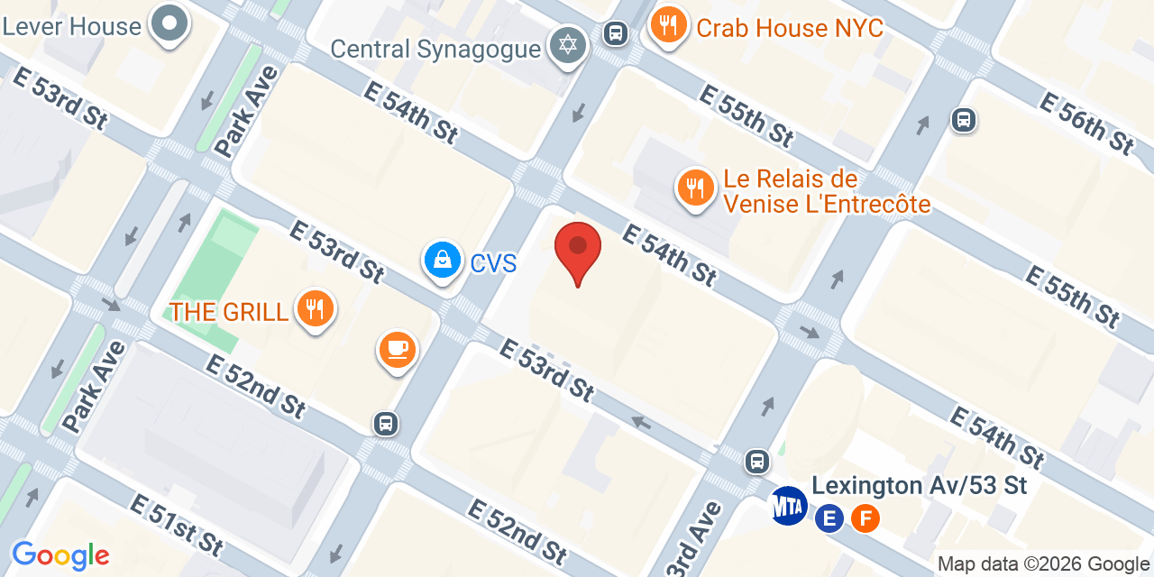 Map showing the location of 601 Lexington Ave, New York, NY 10022
