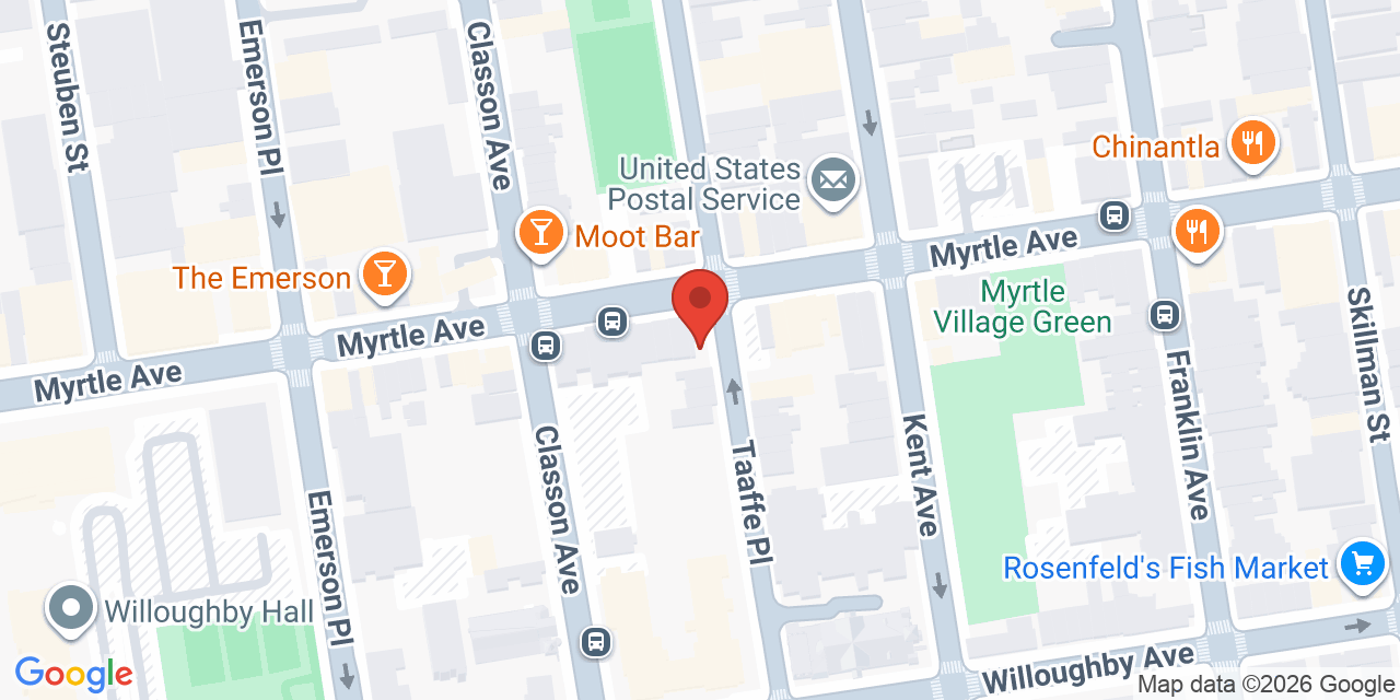 Map showing the location of 602 Broadway, Brooklyn, NY 11206