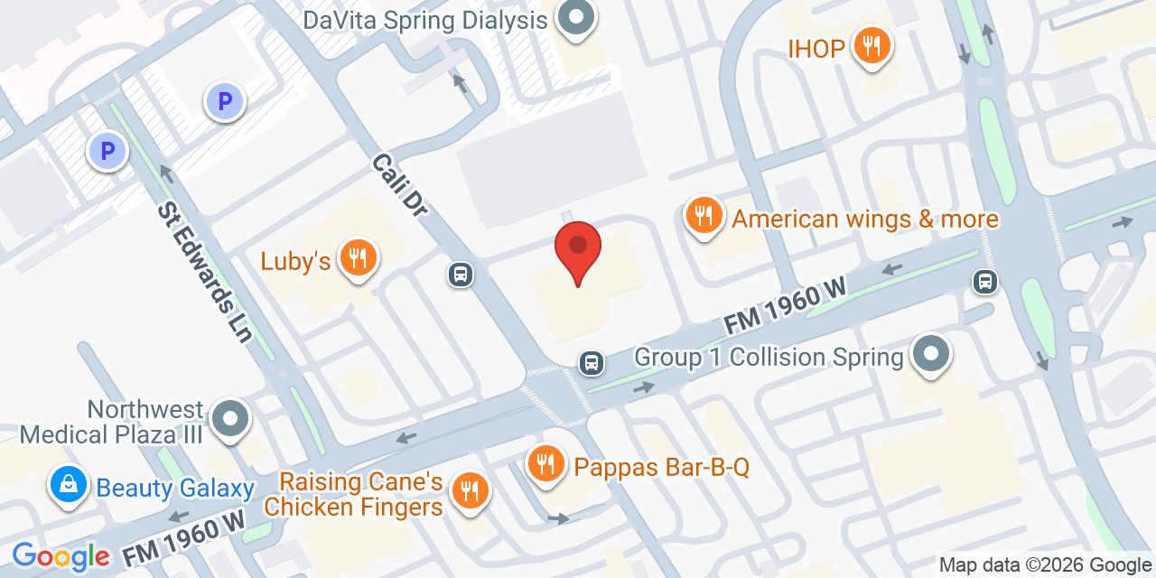Map showing the location of 616 FM 1960 W, Houston, TX 77090