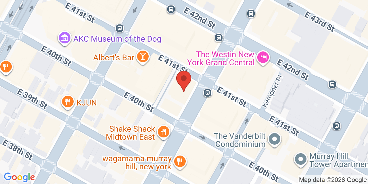 Map showing the location of 630 3rd Ave, New York, NY 10017