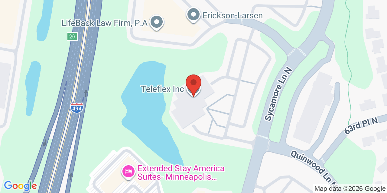 Map showing the location of 6464 Sycamore Ct N, Maple Grove, MN 55369