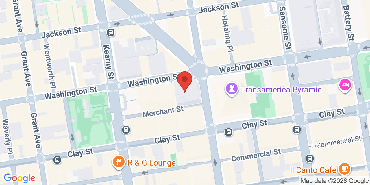 Map showing the location of 655 Montgomery St, San Francisco, CA 94111