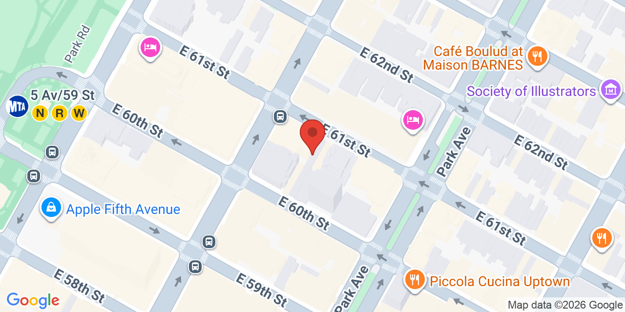 Map showing the location of 667 Madison Ave, New York, NY 10065
