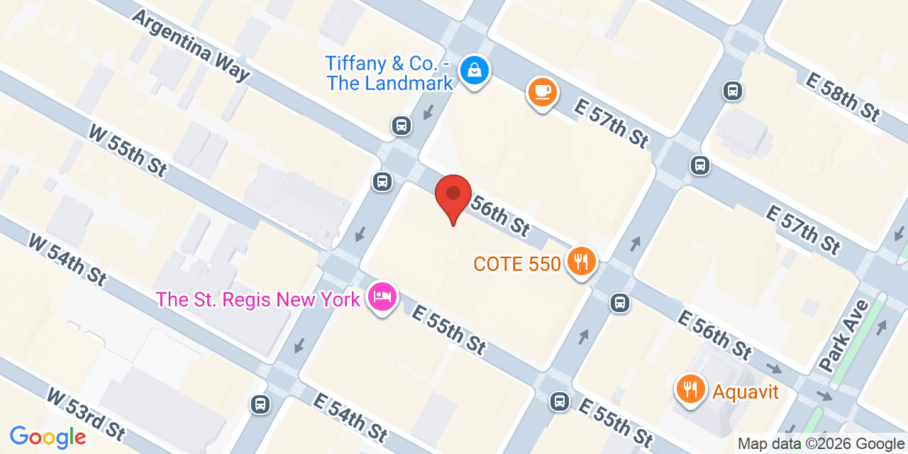 Map showing the location of 717 5th Ave, New York, NY 10022